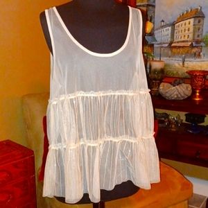 🎉🎀🪞Little Fairy Sparkling Sheer Tank
